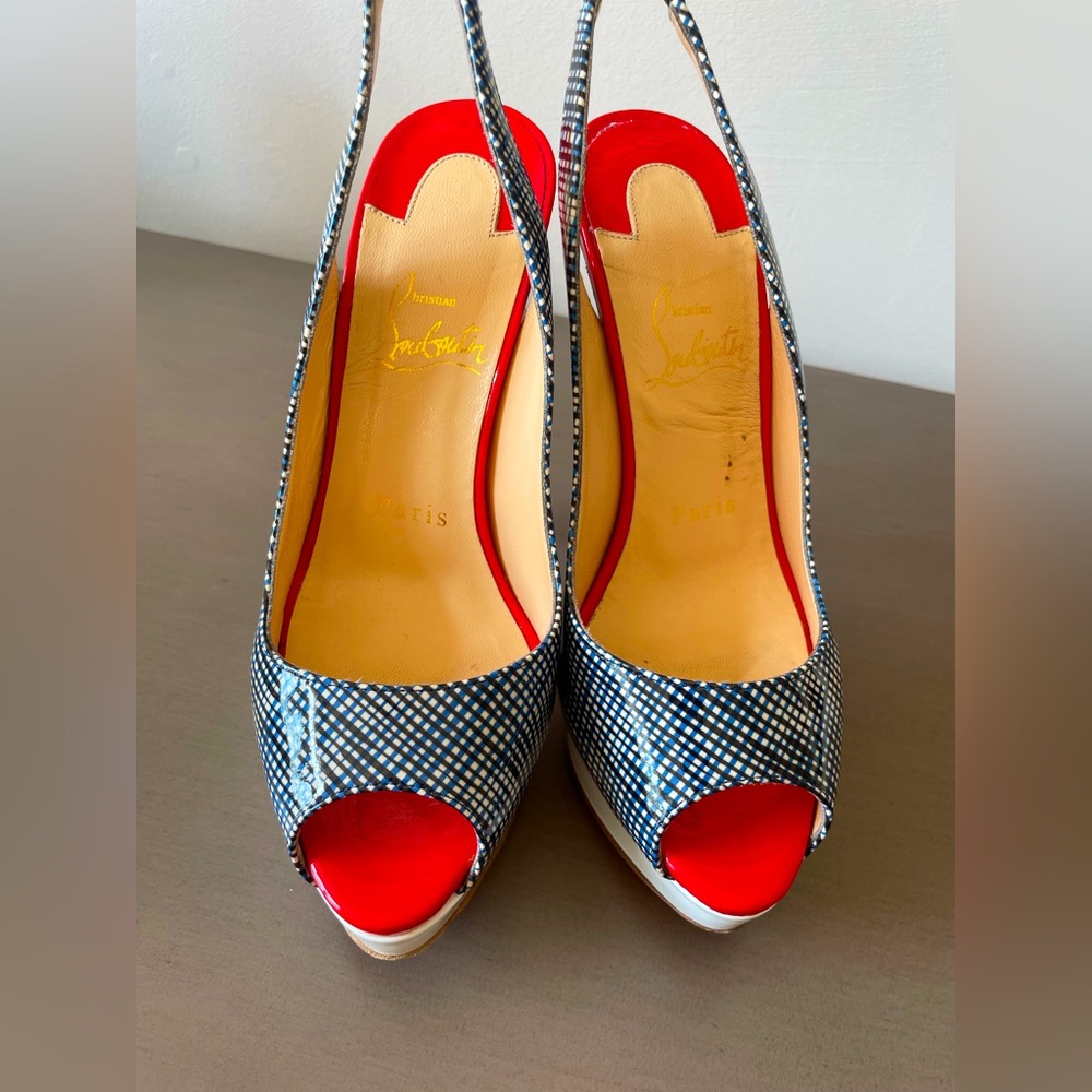 Christian Louboutin Sling Patent Shoes US6.5 EU36.5